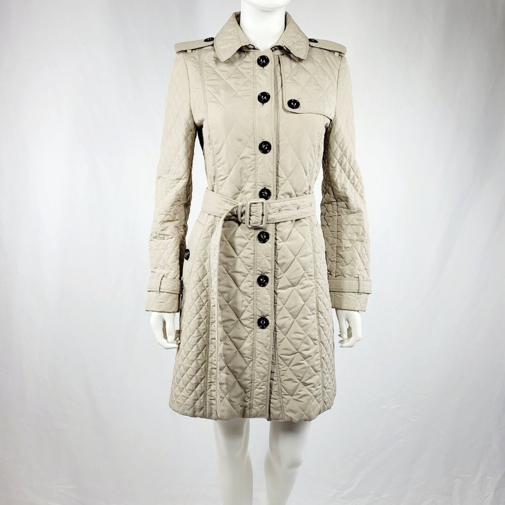 Burberry Beige Quilted Polyester Jacket